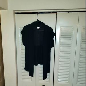 🏷 Asymmetrical Black Short Sleeve Sweater